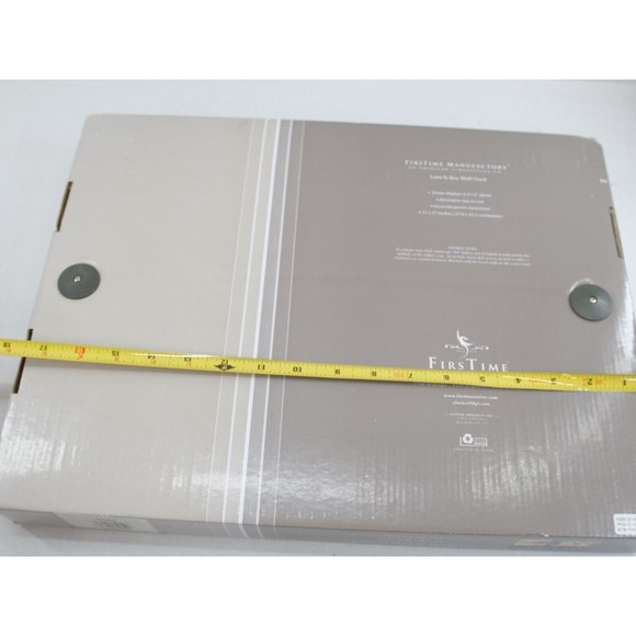 Love Frame and Wall Clock  11H x 17W x‎ 1 1/2D  Aged Black/Brown - Picture 5 of 6